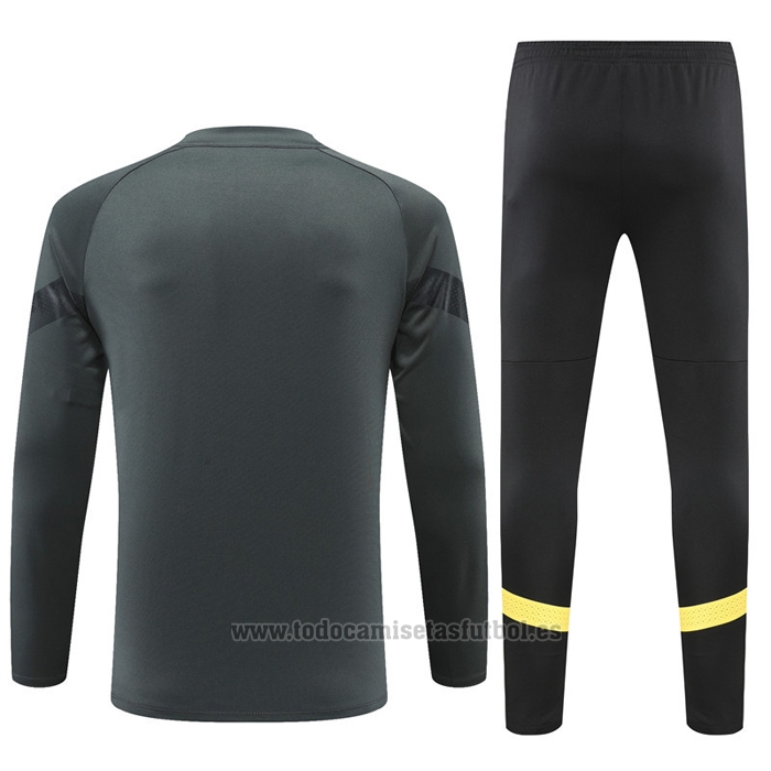 Chandal de Sudadera del Borussia Dortmund 2022-2023 Gris
